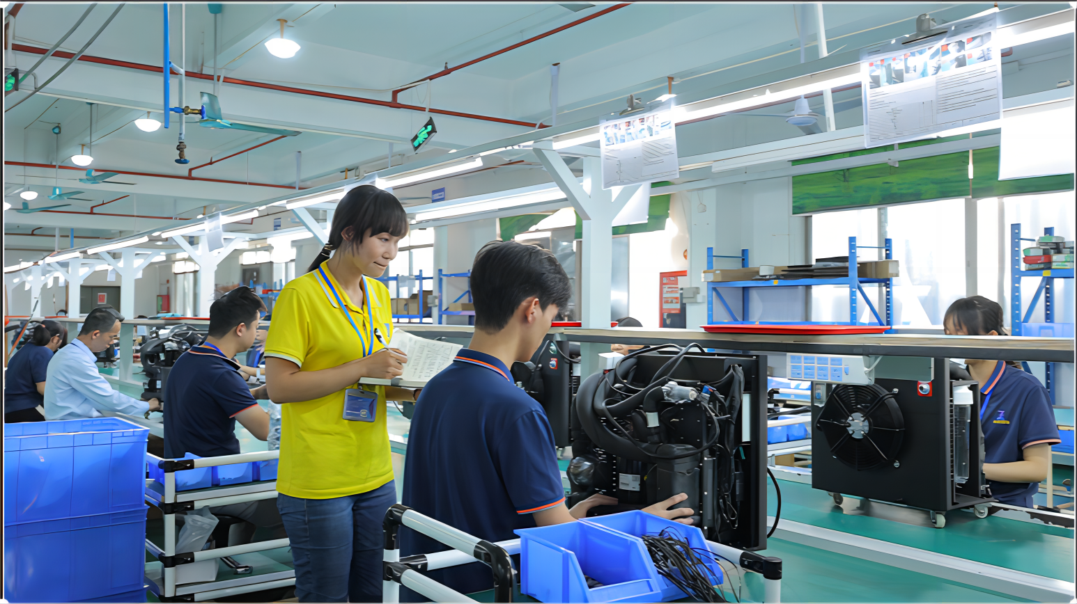 Syochi ice bath chiller production workshop
